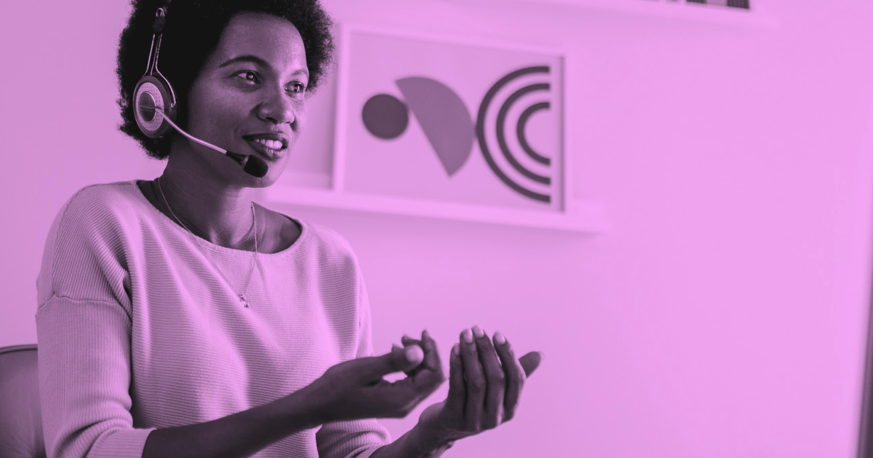 Nurse answering a phone call on the Helpline